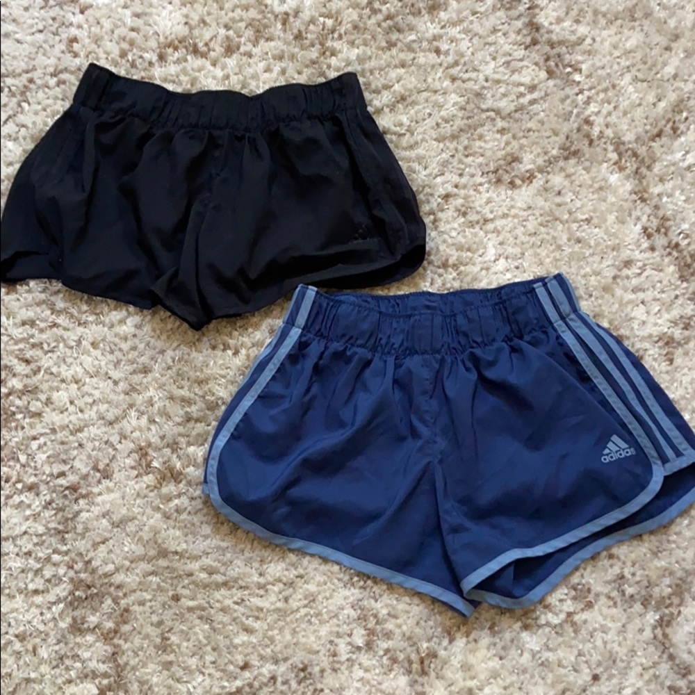 Women’s Two Adidas Running Shorts